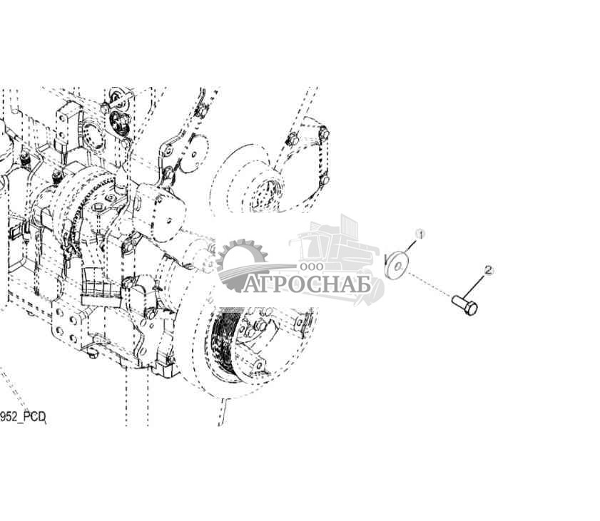 5297 Крепежные детали вспомогательного привода 